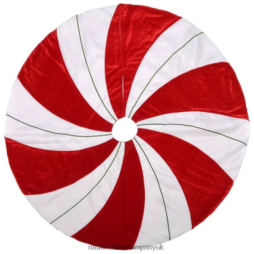 decoration | National Tree Company 52 General Store Collection Peppermint Tree Skirt F2L4F561